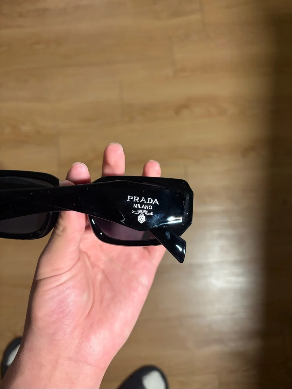 & Other Stories Black Rectangular Sunglasses
